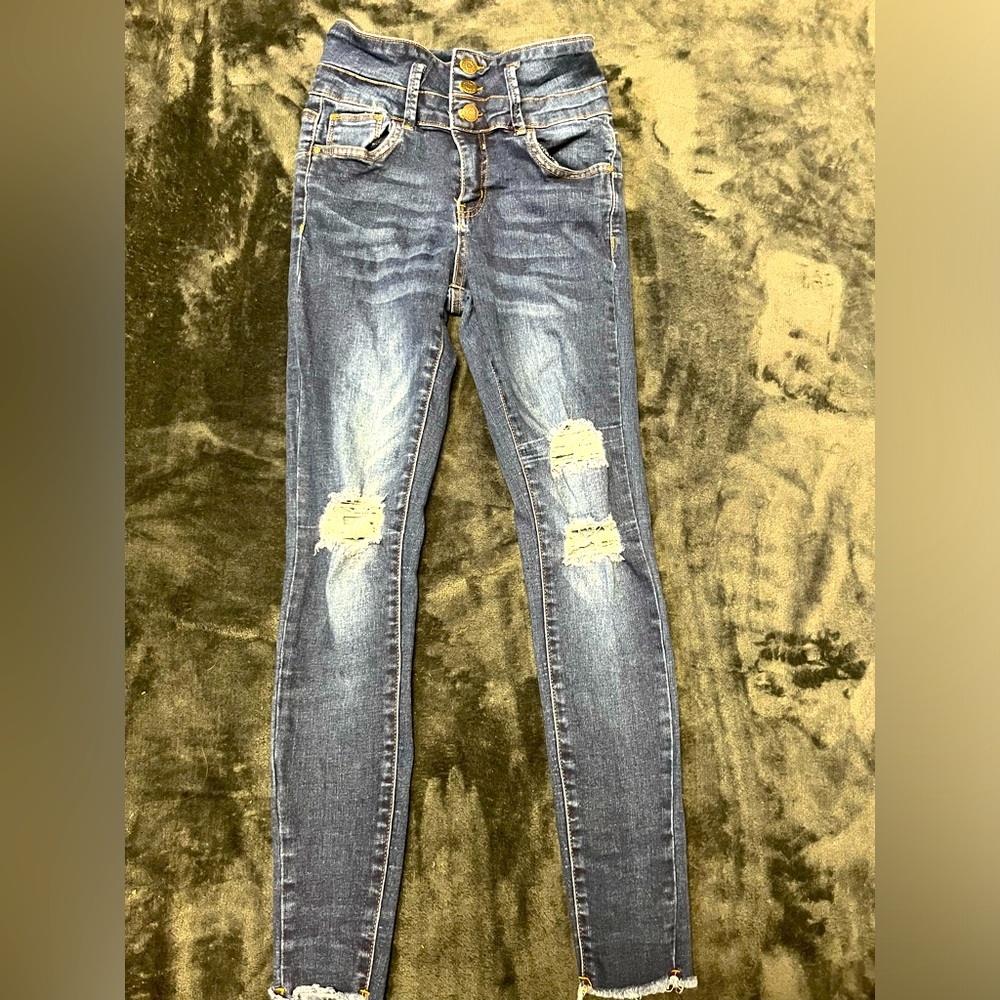 - Size 1 high rise jeans